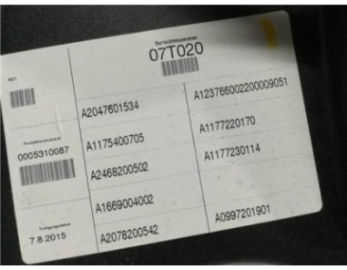 Elevalunas Electrico Delantero Izquierdo MERCEDES CLASE CLA 1 6 