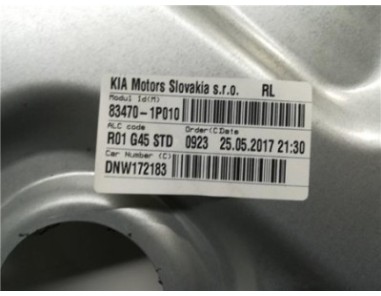 Elevalunas Electrico Trasero Izquierdo Kia VENGA 1 6 CRDi 