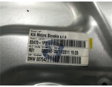 Elevalunas Electrico Trasero Izquierdo Kia VENGA 1 4 CRDi 