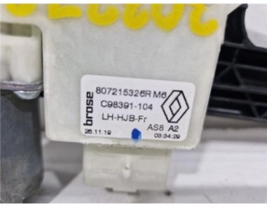 Elevalunas Electrico Delantero Izquierdo Renault Captur II  1 0 Experience [1 0 Ltr  - 74 kW TCE]