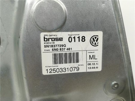 Elevalunas Electrico Delantero Izquierdo Volkswagen Tiguan  2 0 TDI