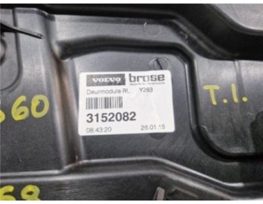 Elevalunas Electrico Trasero Izquierdo Volvo S60 Berlina  2 0 Kinetic [2 0 Ltr  - 133 kW Diesel CAT]