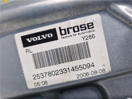 Elevalunas Electrico Trasero Izquierdo Volvo S80 Berlina  2 4 D5 Executive [2 4 Ltr  - 136 kW Diesel CAT]