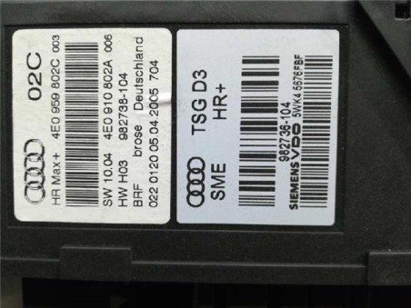 Elevalunas Electrico Trasero Derecho Audi A8 4 0 V8 32V TDI Biturbo 