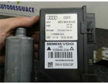Elevalunas Electrico Trasero Derecho Audi A4 BERLINA 2 0 TDI 