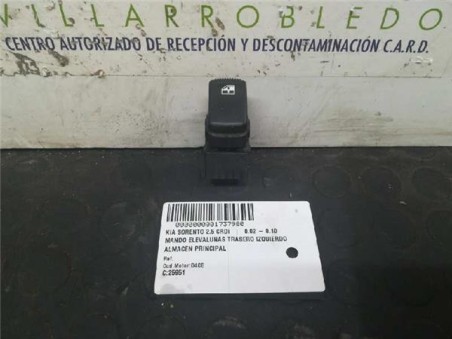 Botonera Puerta Trasera Izquierda Kia SORENTO 2 5 CRDi 