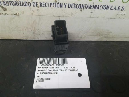 Botonera Puerta Trasera Izquierda Kia SORENTO 2 5 CRDi 