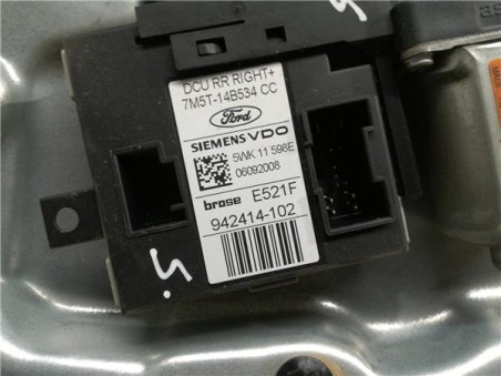 Elevalunas Electrico Trasero Derecho Ford KUGA 2 0 TDCi 