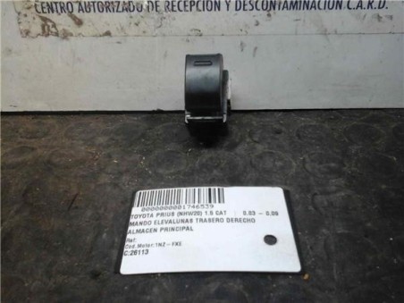 Botonera Puerta Trasera Derecha Toyota PRIUS 1 5 