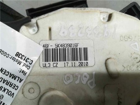 Cerradura Puerta Trasera Derecha Volkswagen POLO 1 4 FSI 