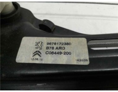 Elevalunas Electrico Trasero Derecho Citroen C4 PICASSO 1 6 Blue-HDI FAP 