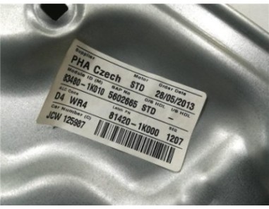 Elevalunas Electrico Trasero Derecho Hyundai IX20 1 4 