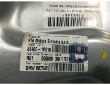 Elevalunas Electrico Trasero Derecho Kia VENGA 1 4 CRDi 