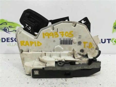 Cerradura Puerta Trasera Derecha Skoda Rapid  1 6 Active [1 6 Ltr  - 85 kW TDI DPF]
