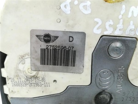 Cerradura Puerta Delantera Derecha Mini Mini  1 4 One [1 4 Ltr  - 70 kW 16V CAT]