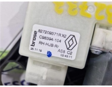 Elevalunas Electrico Trasero Derecho Renault Captur II  1 0 Experience [1 0 Ltr  - 74 kW TCE]