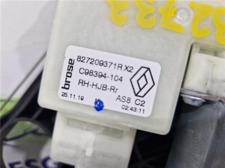 Elevalunas Electrico Trasero Derecho Renault Captur II  1 0 Experience [1 0 Ltr  - 74 kW TCE]