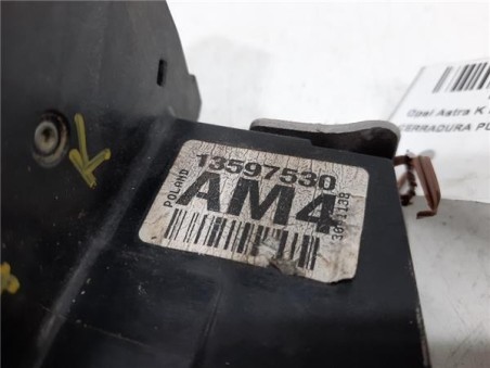 Cerradura Puerta Delantera Derecha Opel Astra K Berlina 5p  1 6 Dynamic Start/Stop [1 6 Ltr  - 118 kW Biturbo CDTI DPF]