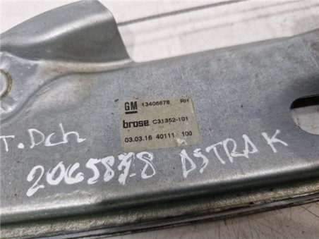 Elevalunas Electrico Trasero Derecho Opel Astra K Berlina 5p  1 6 Business [1 6 Ltr  - 81 kW CDTI DPF]