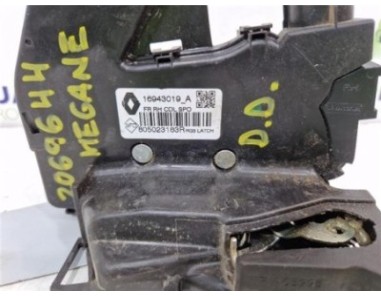 Cerradura Puerta Delantera Derecha Renault Megane IV Berlina 5P  1 5 Business [1 5 Ltr  - 66 kW dCi Diesel FAP Energy]