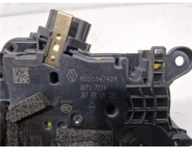 Cerradura Puerta Trasera Izquierda Renault Captur I  1 5 Dynamique [1 5 Ltr  - 66 kW dCi Diesel FAP Energy]