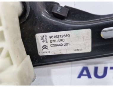 Elevalunas Electrico Trasero Derecho Citroen C4 PICASSO 1 6 Blue-HDI FAP 