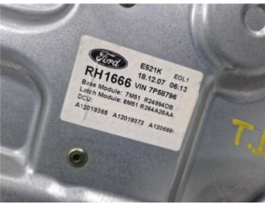 Elevalunas Electrico Trasero Derecho Ford C-Max  1 8 TDCi
