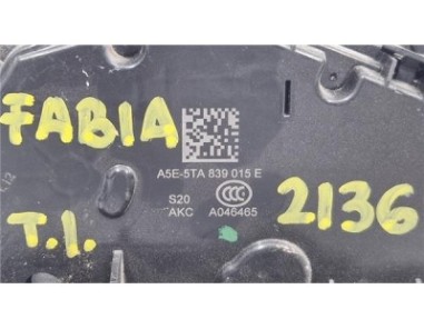 Cerradura Puerta Trasera Izquierda Skoda Fabia  1 0 Business [1 0 Ltr  - 55 kW MPI]