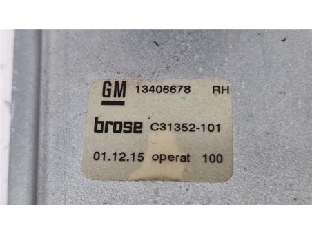 Elevalunas Electrico Trasero Derecho Opel Astra K Berlina 5p  1 4 Dynamic [1 4 Ltr  - 110 kW 16V SIDI Turbo]