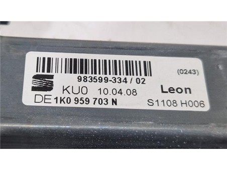 Elevalunas Electrico Trasero Izquierdo Seat Leon  1 9 TDI