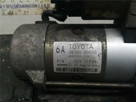 Motor Arranque Toyota COROLLA VERSO 2 0 Turbodiesel 