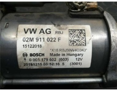 Motor Arranque Seat TARRACO 1 5 16V TSI ACT 