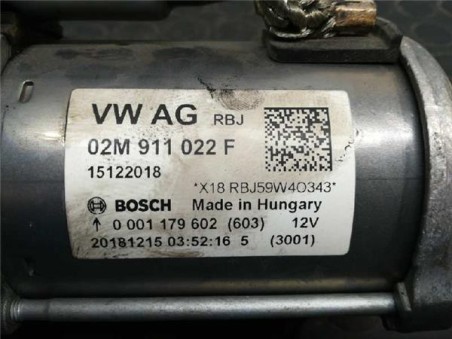 Motor Arranque Seat TARRACO 1 5 16V TSI ACT 