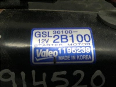 Motor Arranque Hyundai VELOSTER 1 6