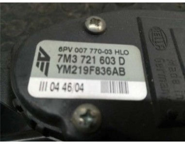 Potenciometro Pedal Gas Volkswagen SHARAN 1 9 TDI 