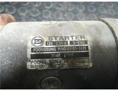 Motor Arranque Hyundai SANTA FE 2 0 CRDi 