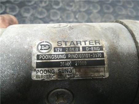 Motor Arranque Hyundai SANTA FE 2 0 CRDi 