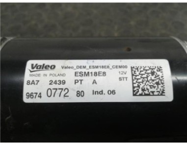 Motor Arranque Peugeot 3008 1 2 12V e-THP / PureTech 