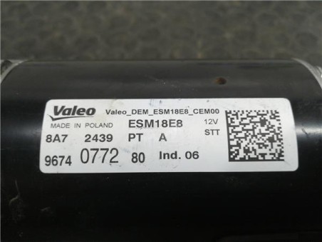 Motor Arranque Peugeot 3008 1 2 12V e-THP / PureTech 