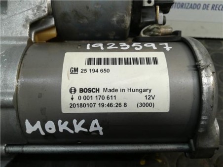 Motor Arranque Opel MOKKA X 1 4 16V Turbo 