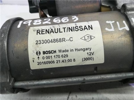 Motor Arranque Nissan JUKE 1 5 Turbodiesel 