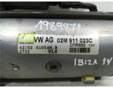 Motor Arranque Seat Cordoba Berlina  1 9 Top [1 9 Ltr  - 74 kW TDI]