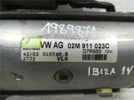 Motor Arranque Seat Cordoba Berlina  1 9 Top [1 9 Ltr  - 74 kW TDI]