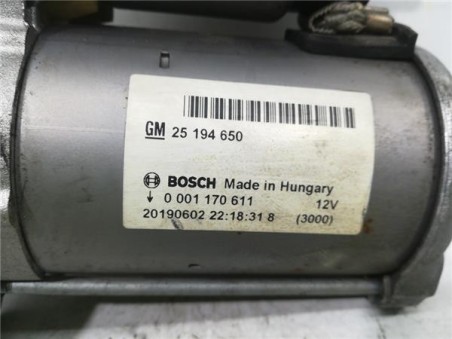 Motor Arranque Opel CORSA E 1 4 16V CAT bivalent  Gasolina / GPL 