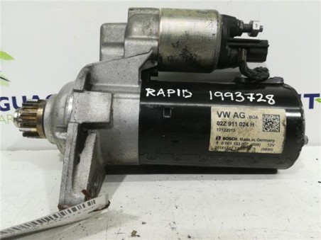 Motor Arranque Skoda Rapid  1 6 Active [1 6 Ltr  - 85 kW TDI DPF]