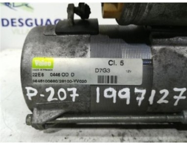 Motor Arranque Peugeot 207  1 6 XS [1 6 Ltr  - 80 kW HDi FAP CAT ]