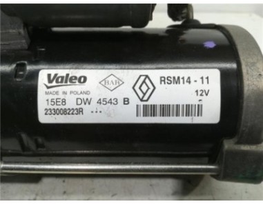 Motor Arranque Renault Clio IV  1 5 Authentique [1 5 Ltr  - 55 kW dCi Diesel FAP]