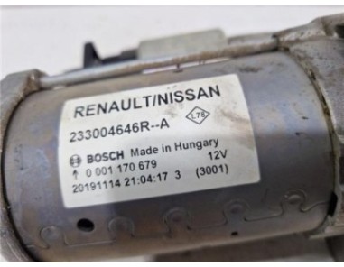 Motor Arranque Renault Captur II  1 0 Experience [1 0 Ltr  - 74 kW TCE]