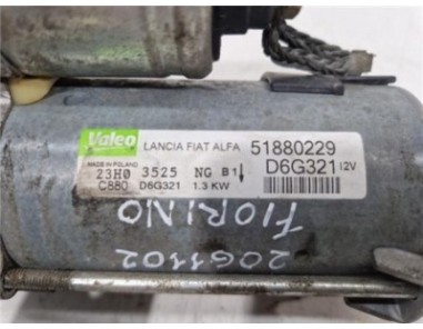 Motor Arranque Fiat III Fiorino  1 3 D Multijet