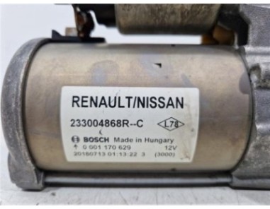 Motor Arranque Renault Megane IV Berlina 5P  1 5 Business [1 5 Ltr  - 66 kW dCi Diesel FAP Energy]